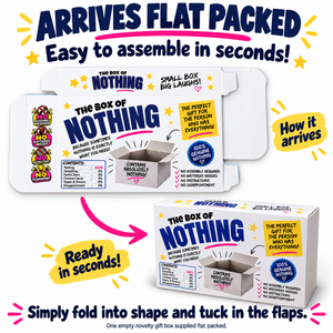 Box of Nothing – Funny Secret Santa, Birthday & Stocking Filler Gift