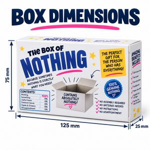 Box of Nothing – Funny Secret Santa, Birthday & Stocking Filler Gift