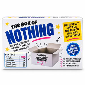 Box of Nothing – Funny Secret Santa, Birthday & Stocking Filler Gift