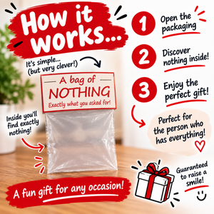 A bag of Nothing, Novelty joke present for the person who wants nothing