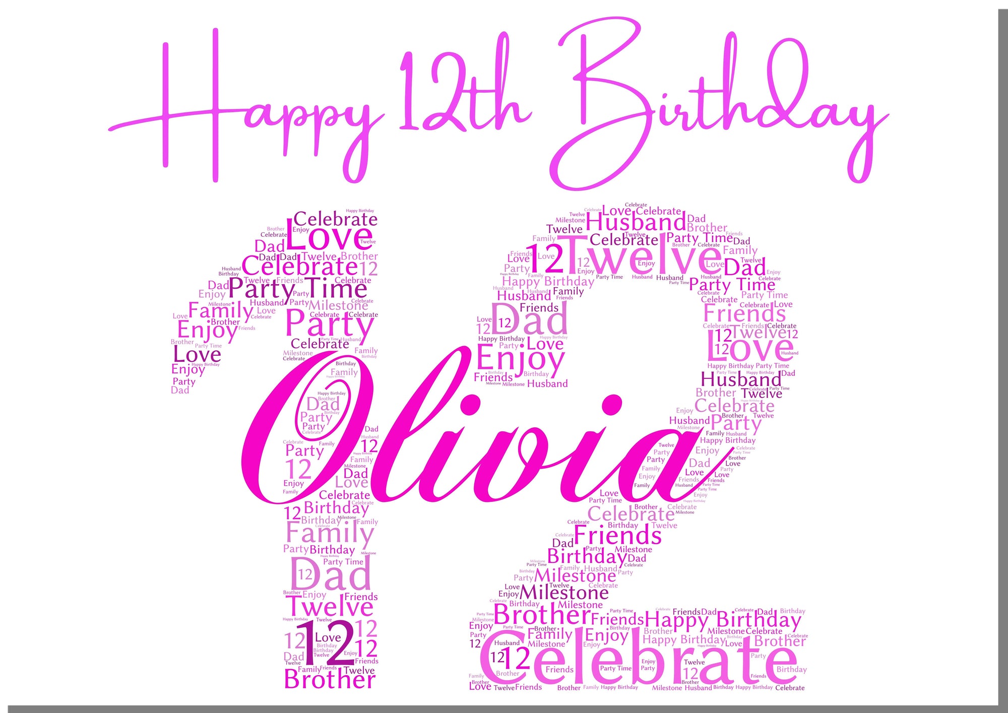 Confezione 12 Biglietti Di Auguri Di Compleanno Colorati Con Buste - Olivia Samuel - 6 Design, Formato A6 - Made In UK