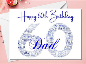 Word Art Birthday Card for Any Age